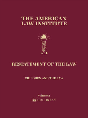 cover image of Restatement of the Law, Children and the Law